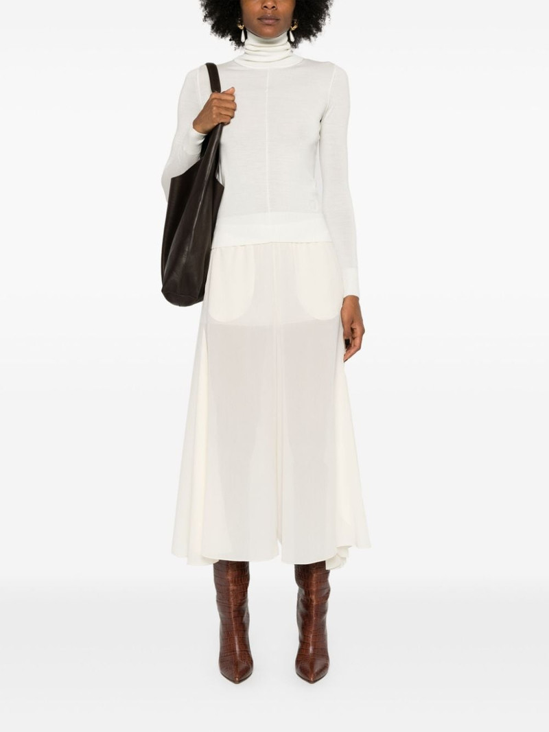 Chloé logo-embroidered roll-neck jumper outlook