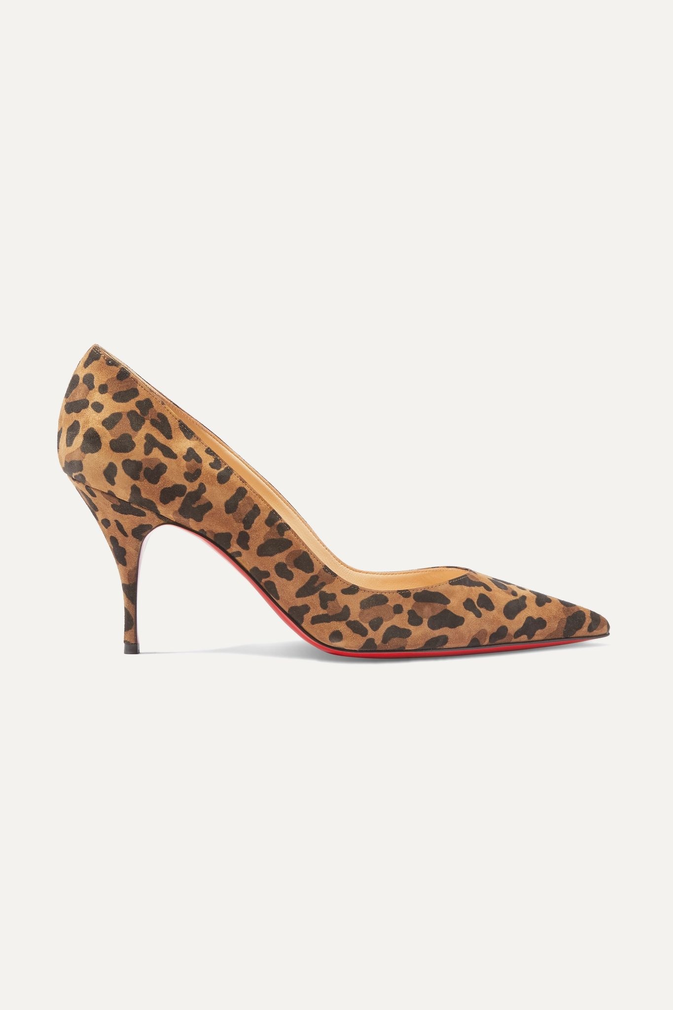 Clare 80 leopard-print suede pumps  - 1