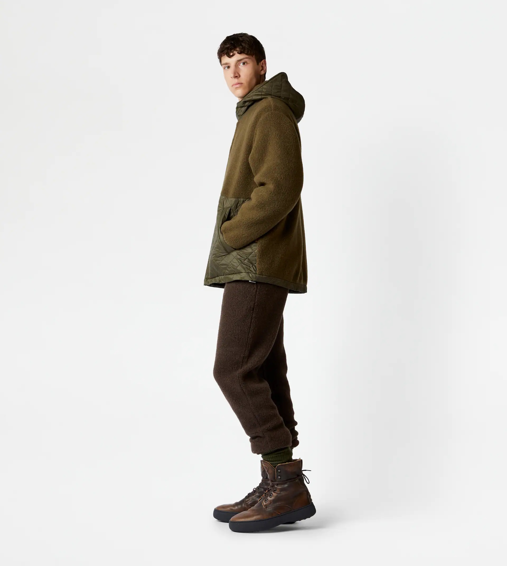 TOD'S CASHMERE BLEND JACKET - GREEN - 4
