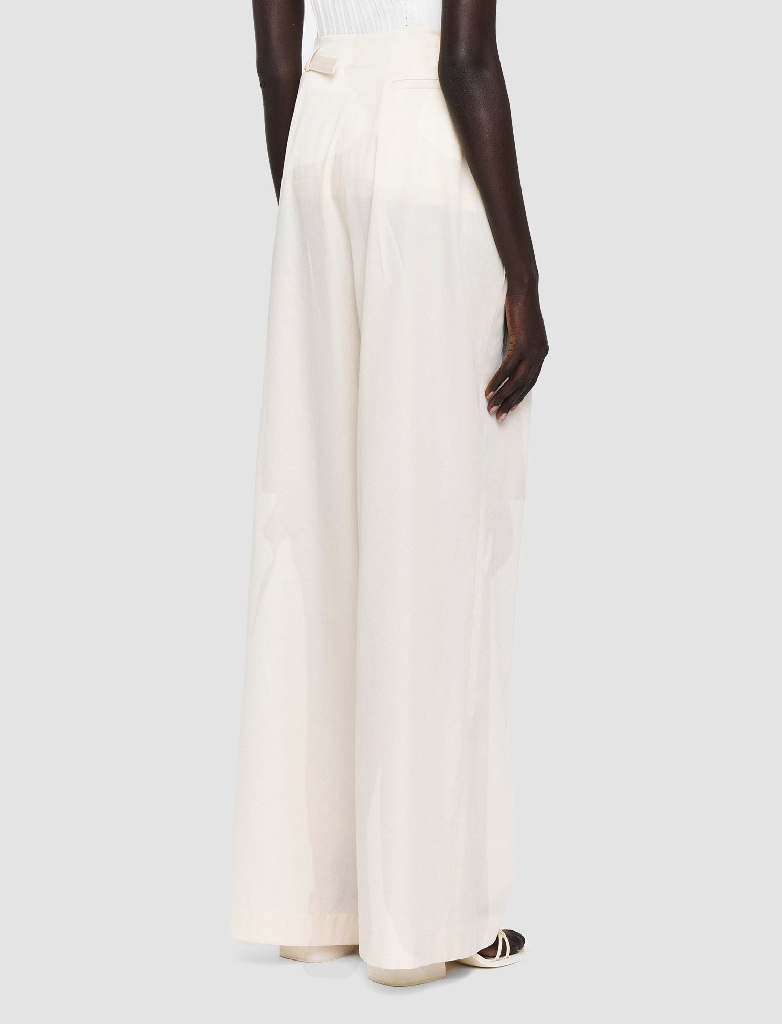 Light Cotton Sateen Tunis Trousers - 4