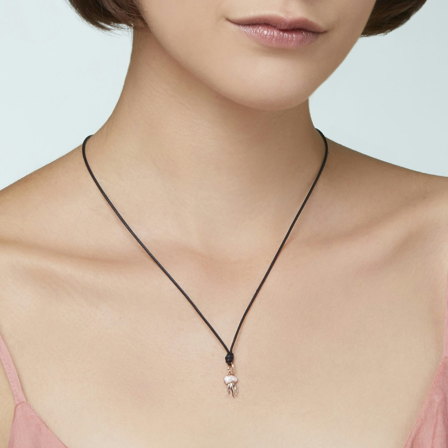 ROSE GOLD & ENAMEL JELLYFISH CHARM - 2