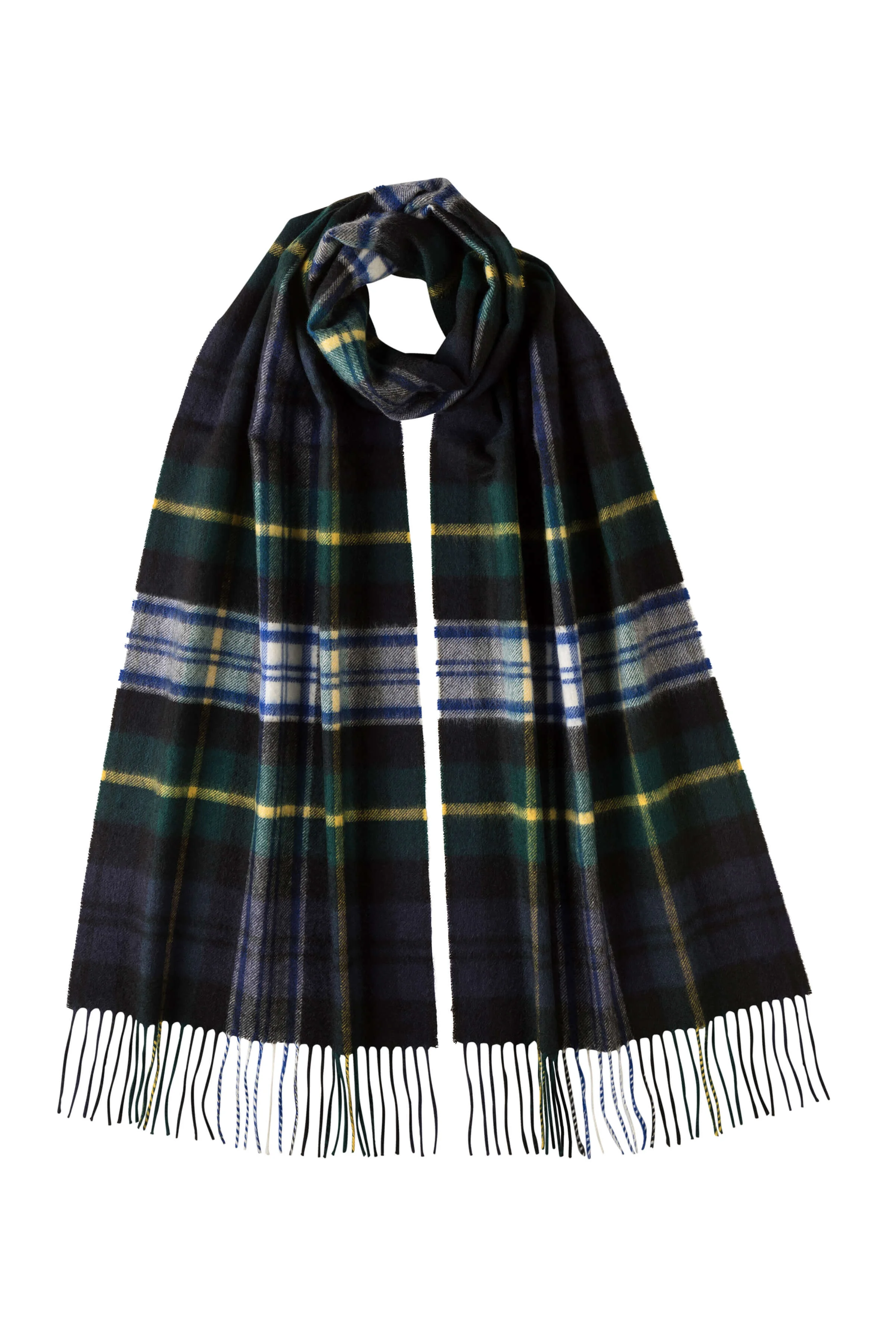 Dress Gordon Tartan Wide Cashmere Scarf - 1