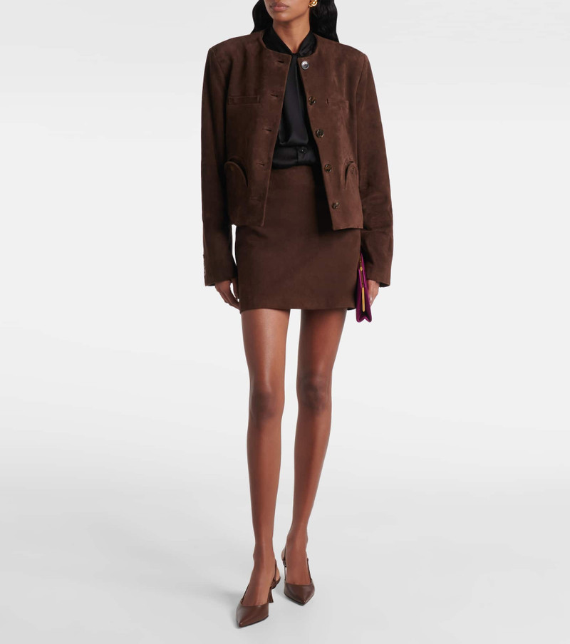 BLAZÉ MILANO Gliss Bolero suede jacket outlook