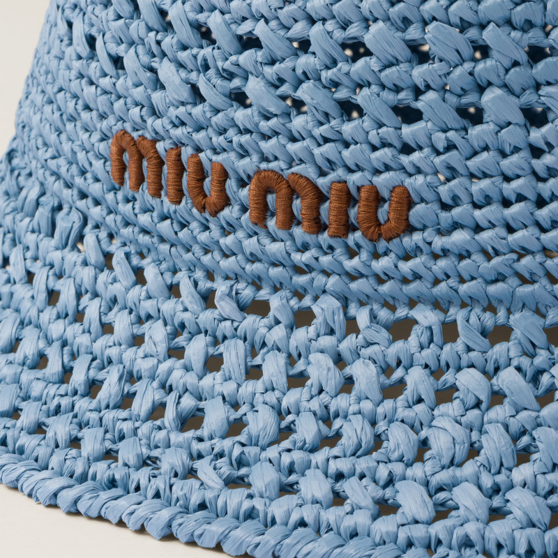 Miu Miu Woven fabric hat outlook