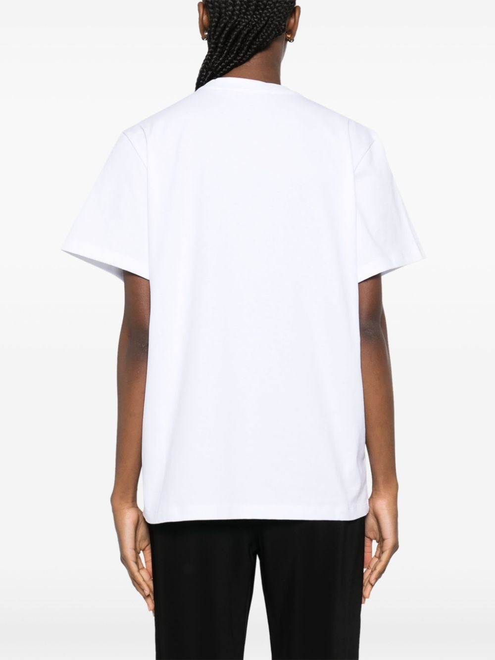 cloud-print cotton T-shirt - 4