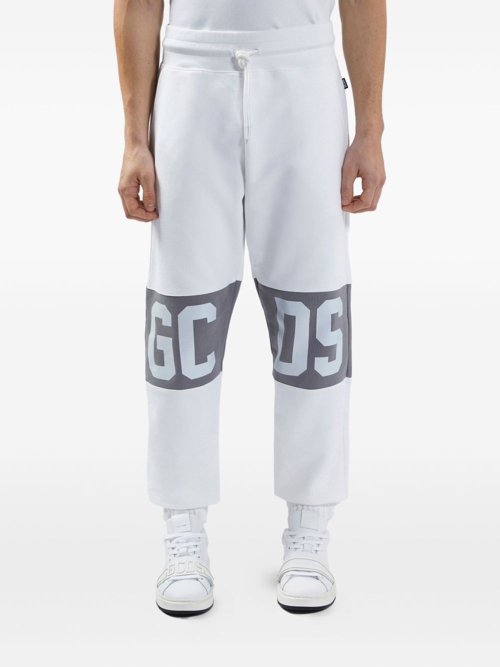 logo-print cotton sweatpants - 3