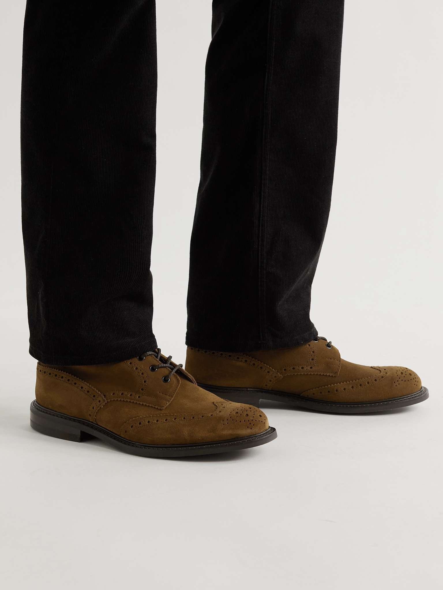 Stow Suede Brogue Boots - 2