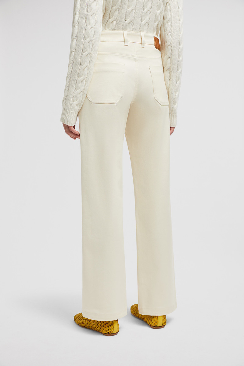 Cotton Gabardine Straight Leg Pants 5