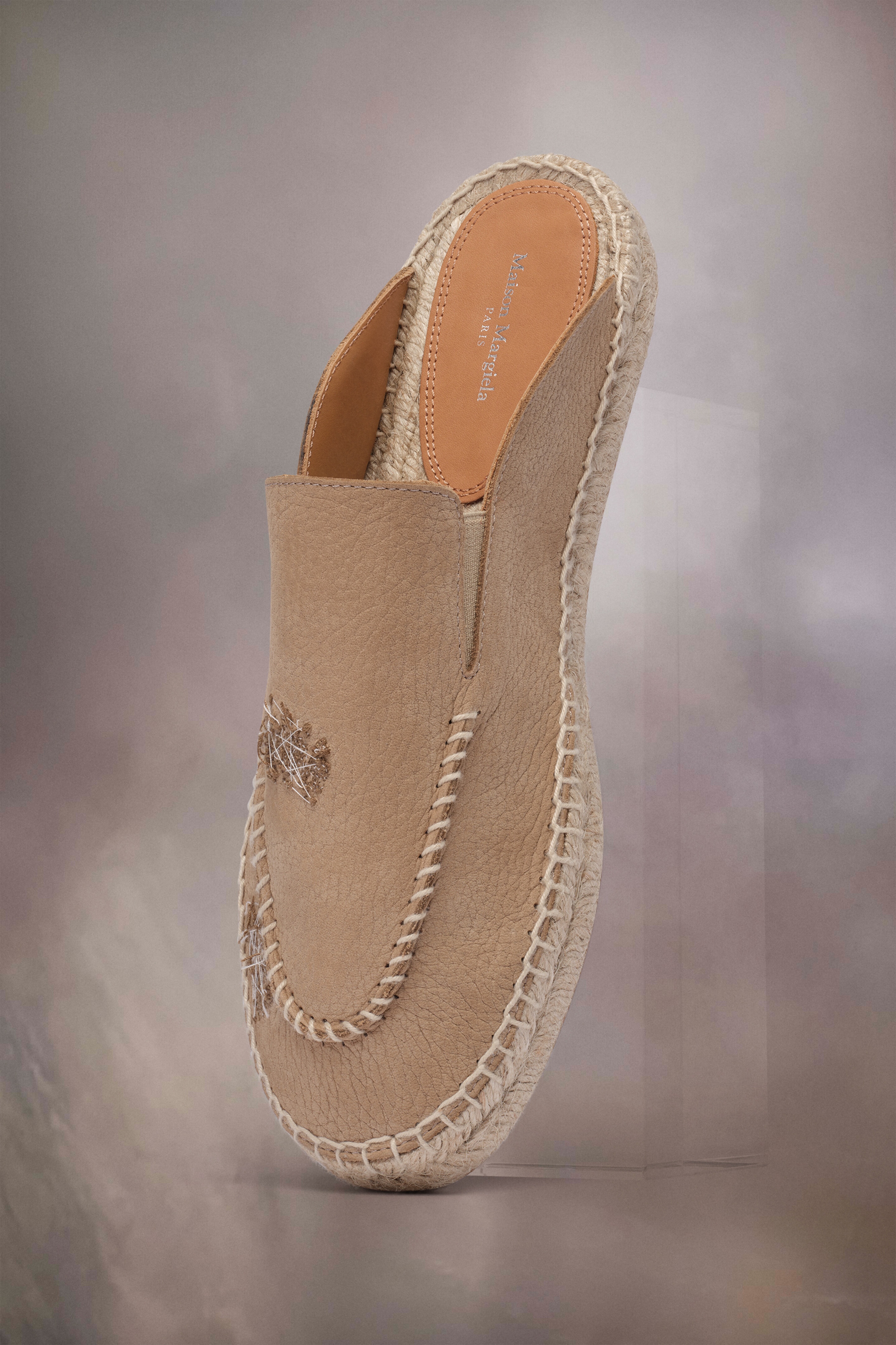 Embroidered espadrille mules - 1