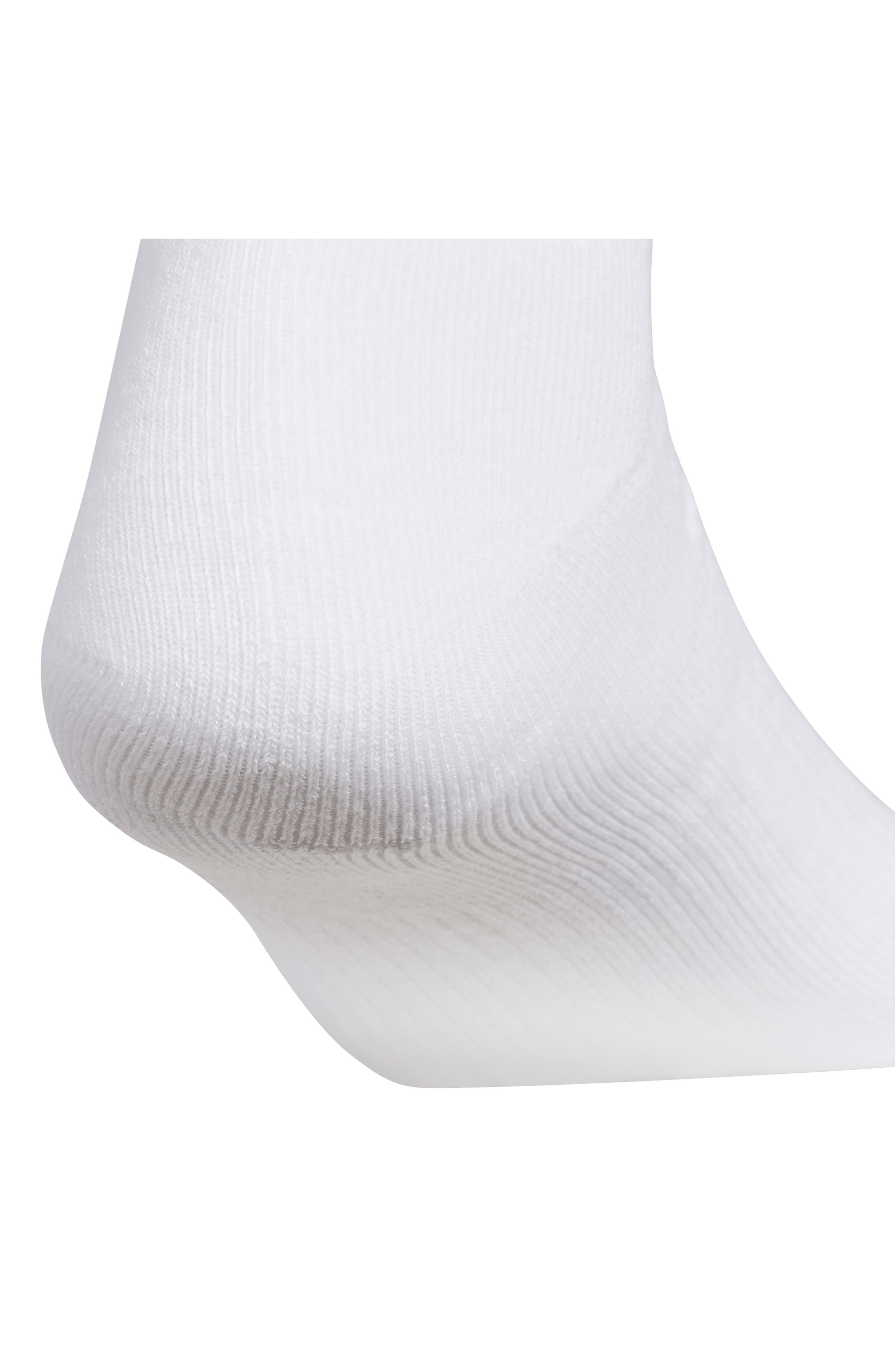 adidas Gender Inclusive Assorted 3-Pack Cotton Quarter Socks in White/Clear Grey/Black at Nordstrom - 2