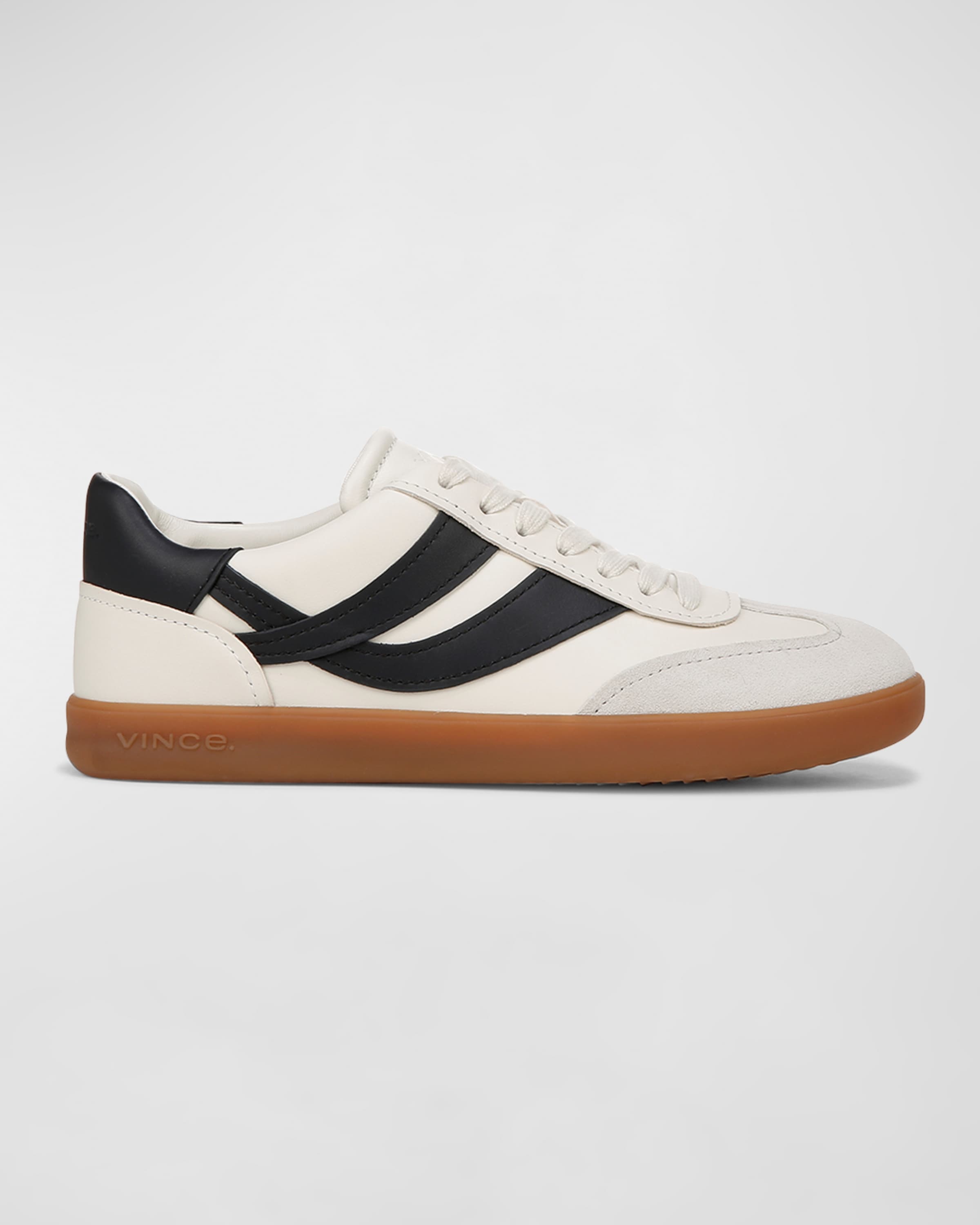 Oasis Mixed Leather Retro Sneakers - 1