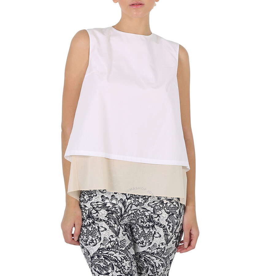 Marni Ladies Layered Sleeveless Cotton Top - 3