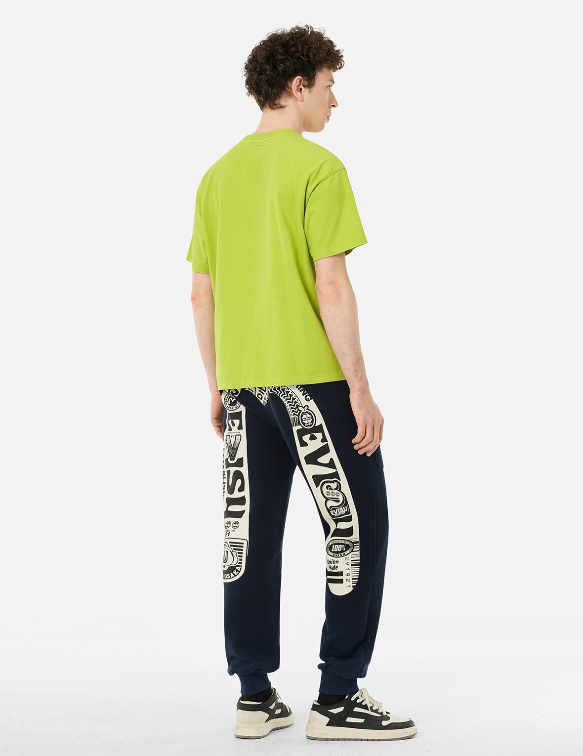 Seagull Embroidery Stitching Pocket Relax Fit T-Shirt - 4