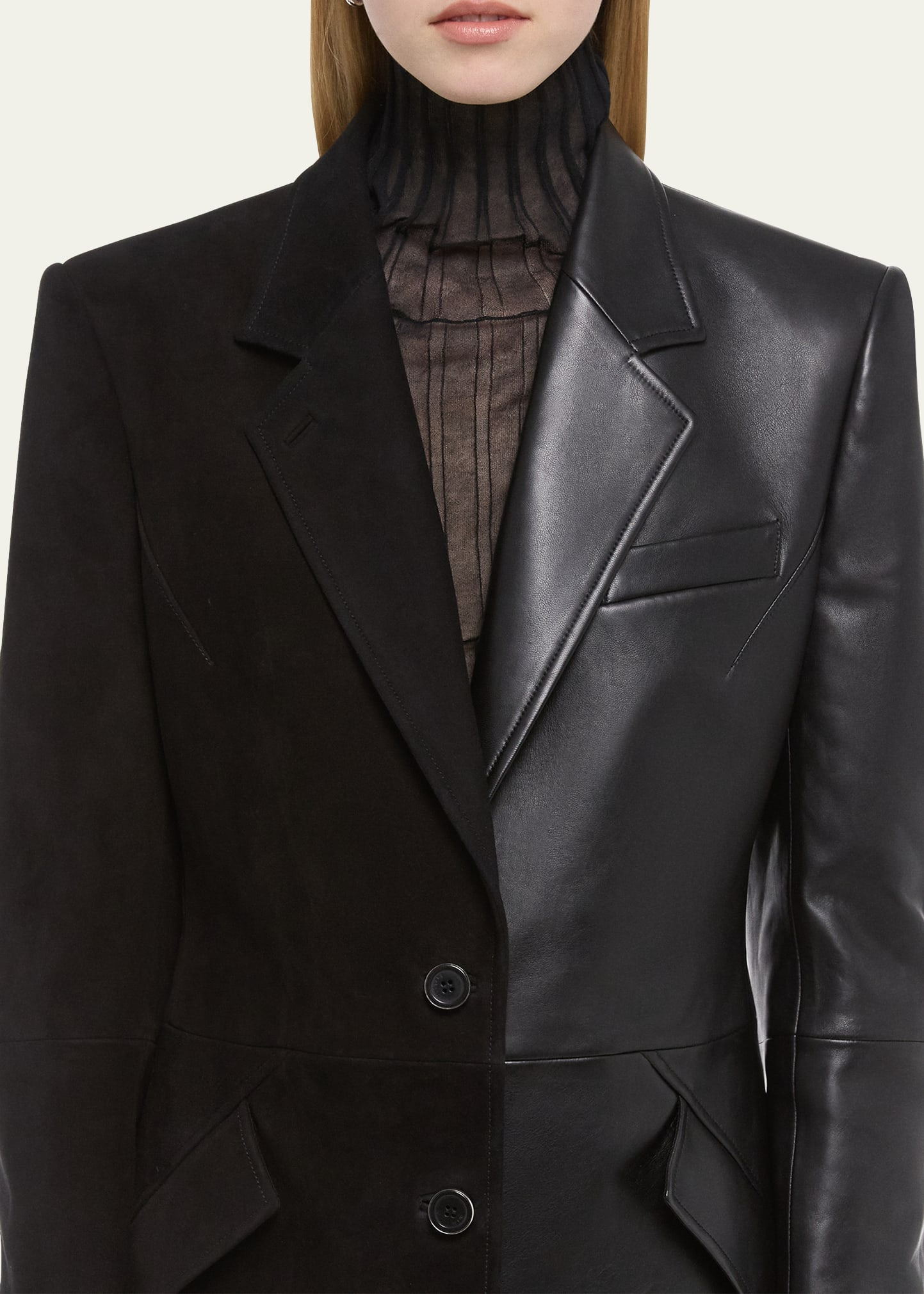 Sculpted Leather Apex Coat - 5