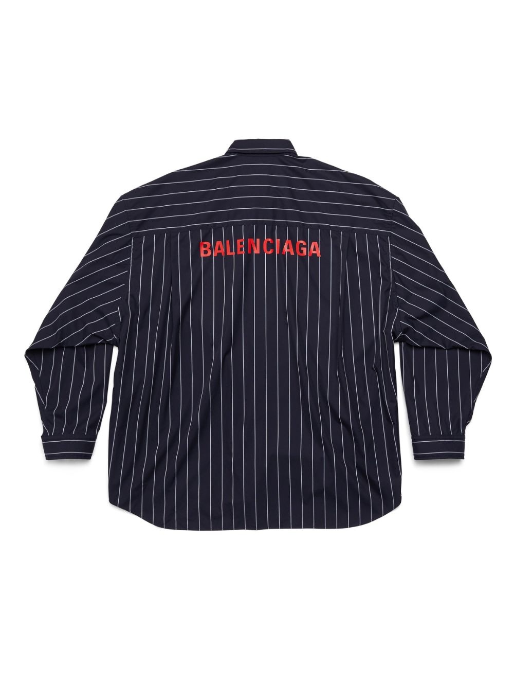 logo-print striped shirt - 2