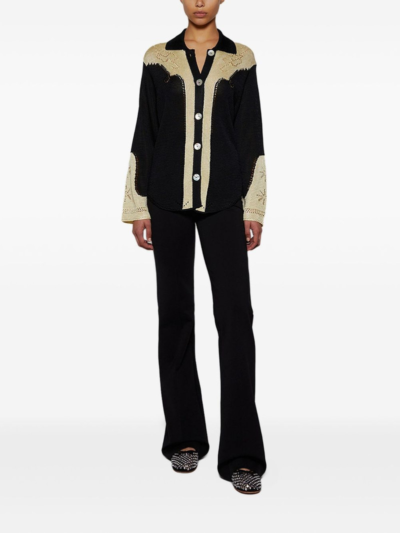 CALLE DEL MAR pointelle-knit shirt outlook