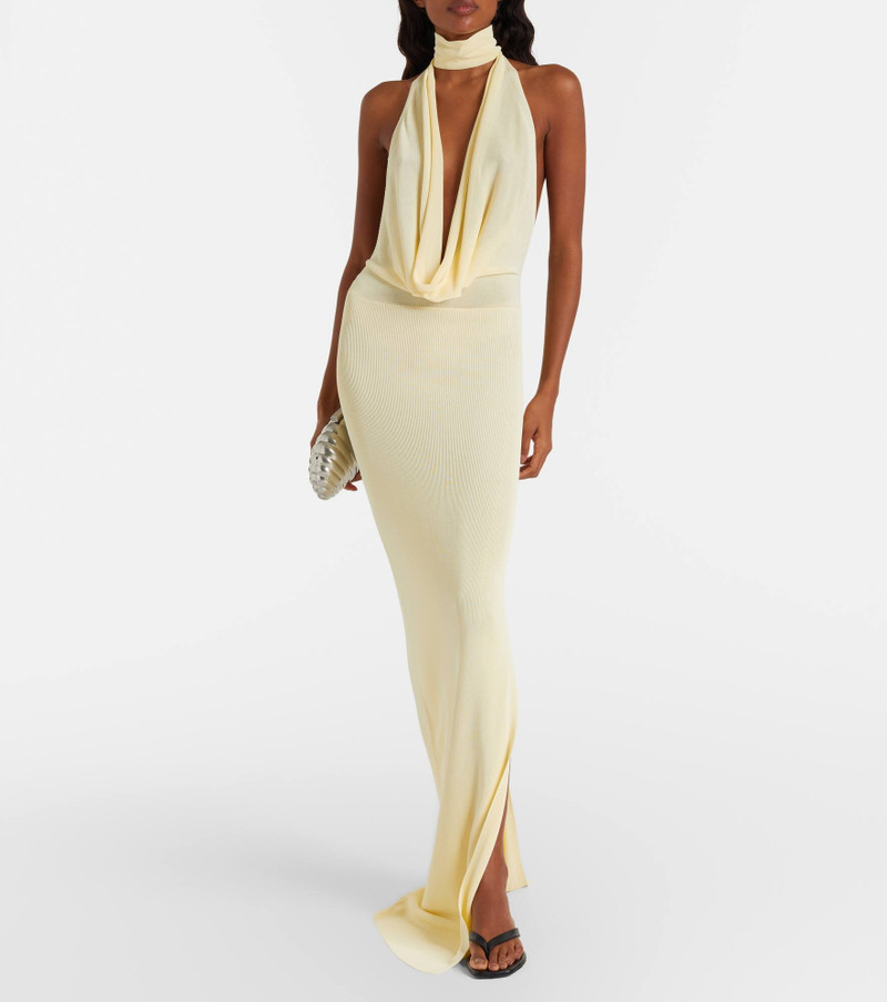AYA MUSE Draped jersey gown outlook