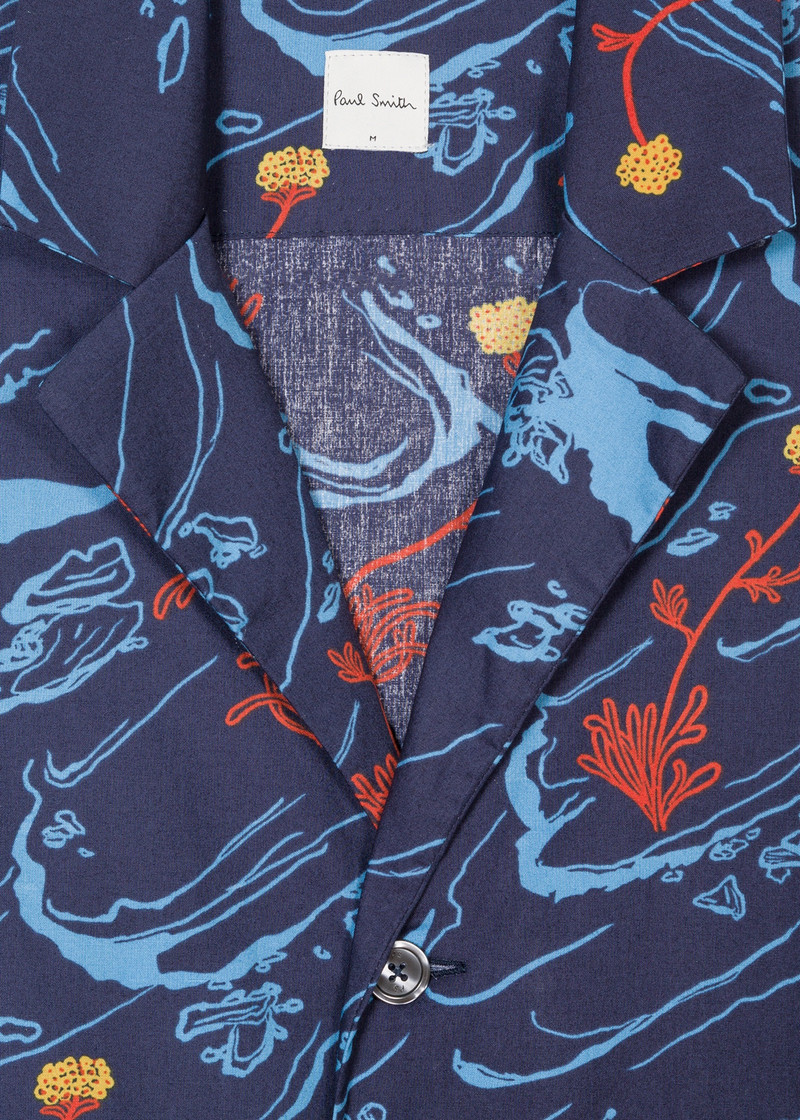 Navy 'Long Cliff' Short Pyjamas 4