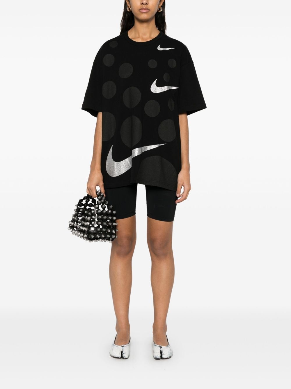 x Nike Swoosh logo-detail T-shirt - 3