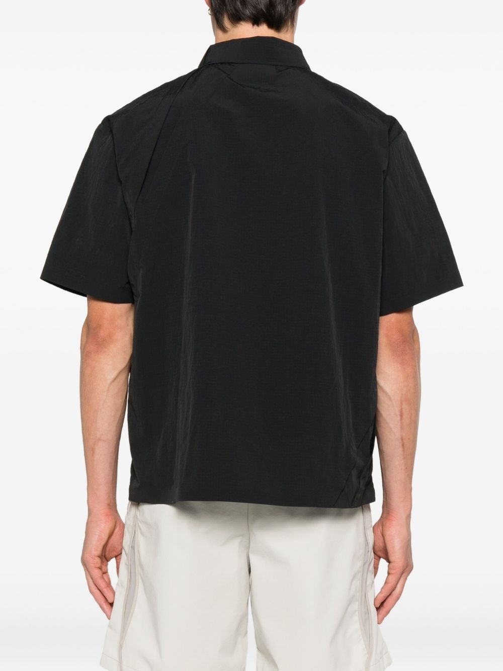 pin-detailed panelled shirt - 4