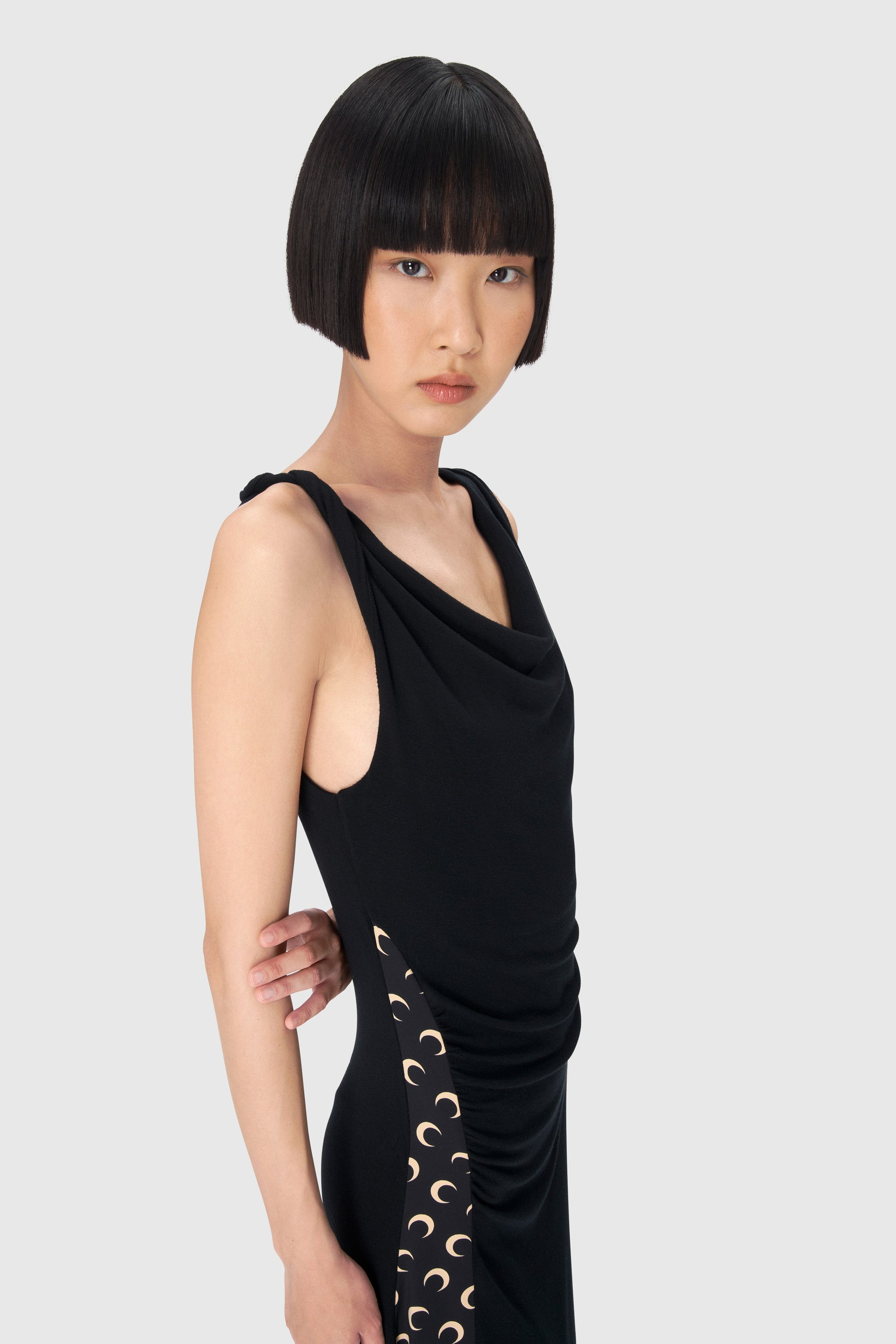 Soft Jersey Draped Dress - 3