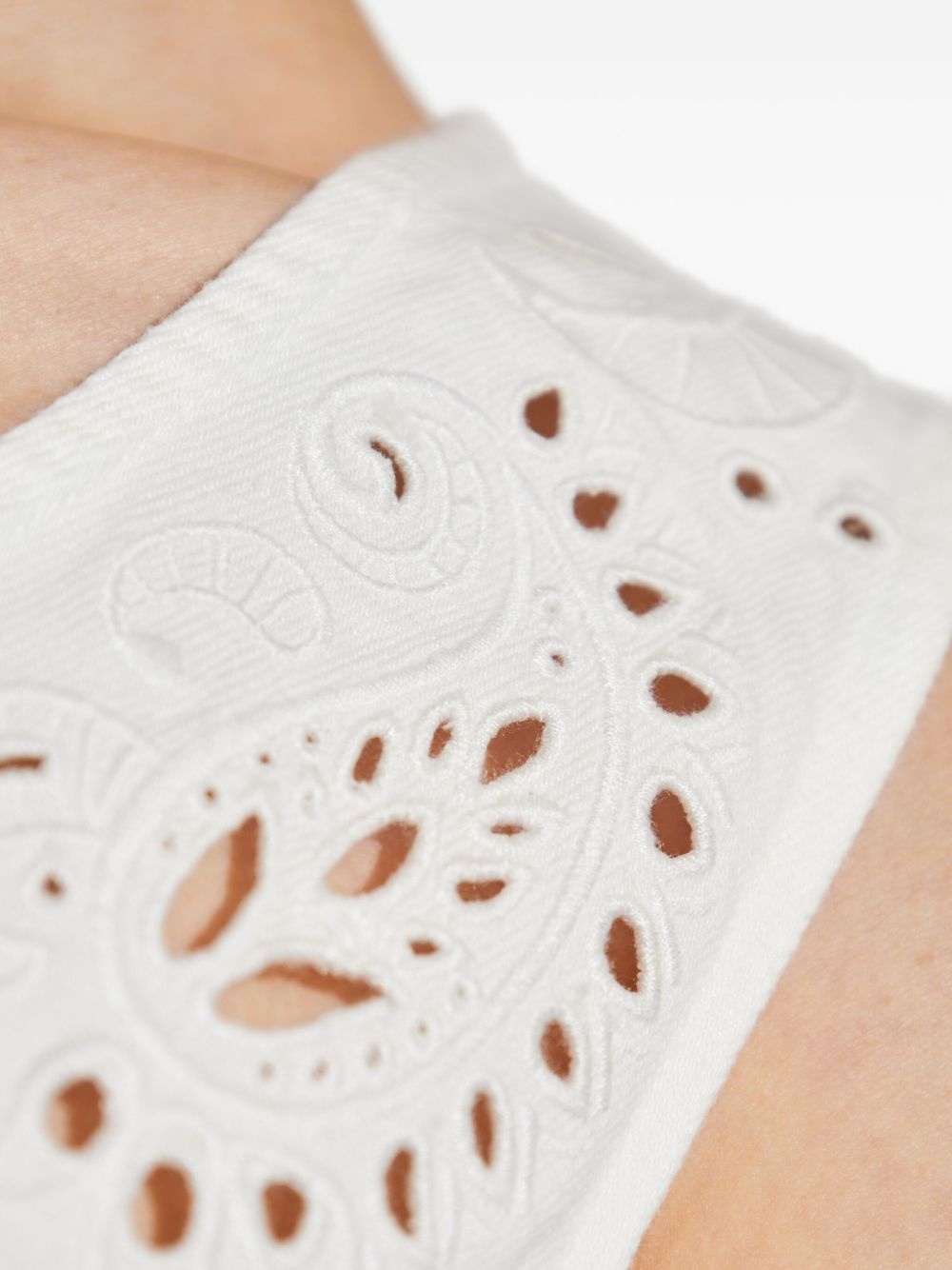 embroidered mini dress - 5