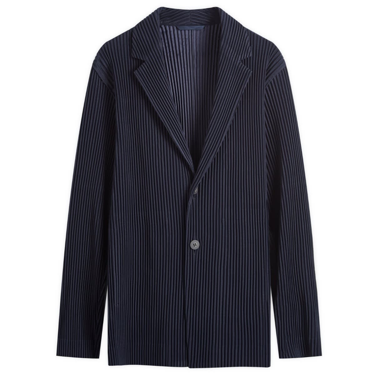 Homme Plissé Issey Miyake Pleated Single Breasted Jacket - 1