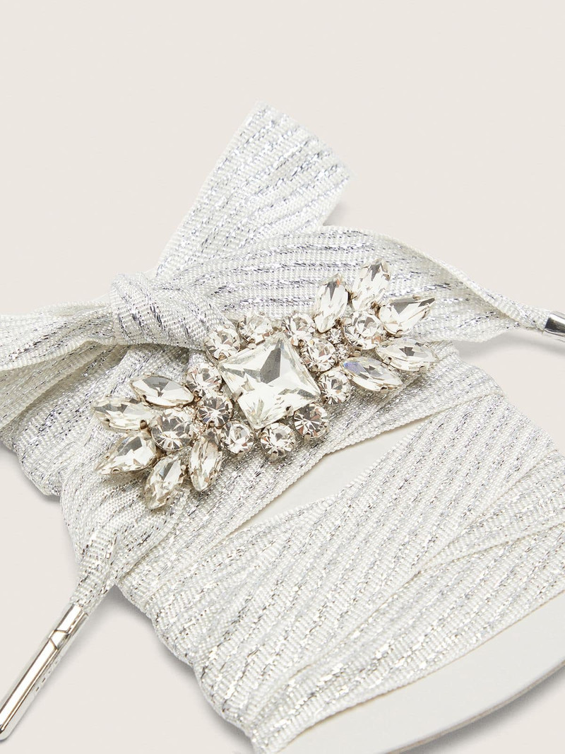 Skins silver laces with jewel appliqué 3