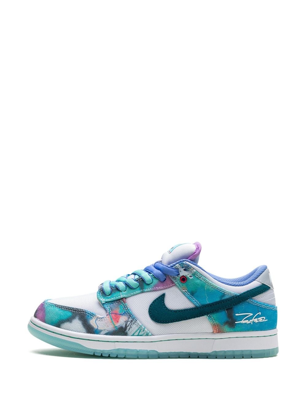 x Futura Laboratories SB Dunk Low "Bleached Aqua" sneakers - 5