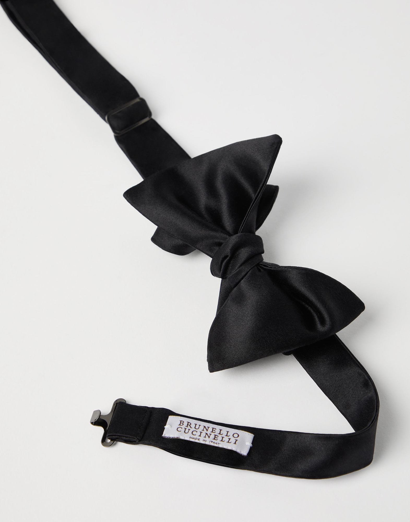 Cotton and silk satin bow tie - 2