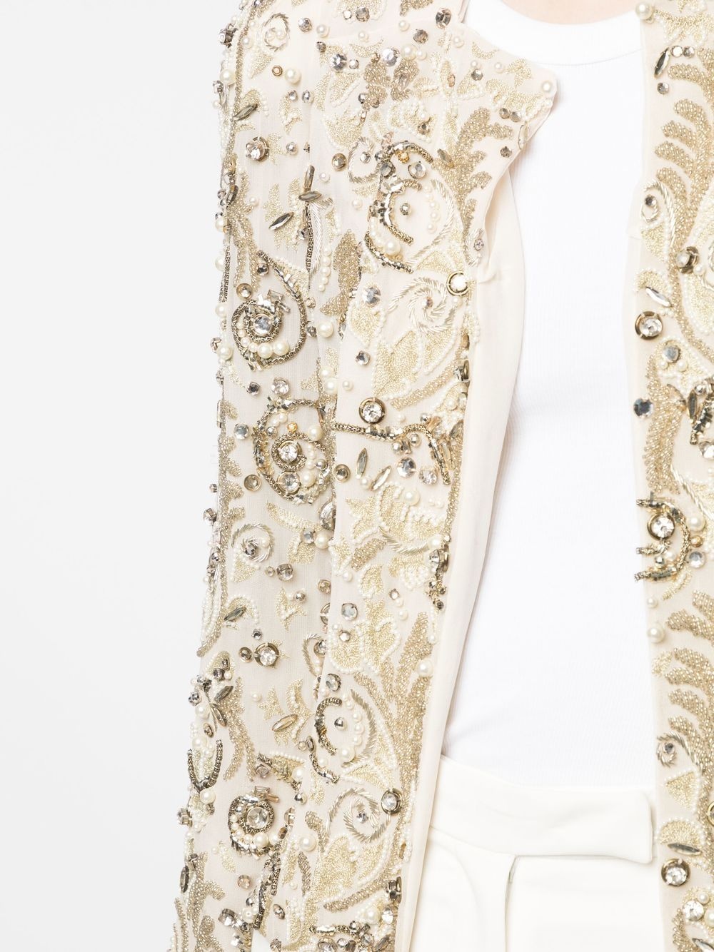 baroque-embellished cardigan - 5