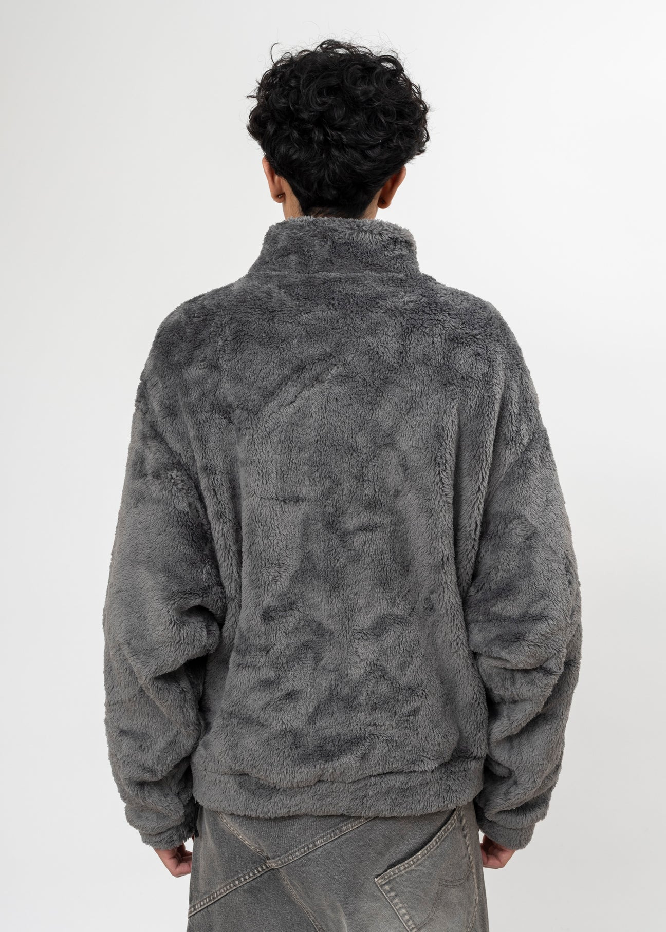 GREY DOUBLET GLOWINTHEDARK SKELTON FLEECEJACKET - 3
