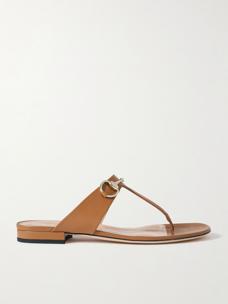 Lady Horsebit leather sandals Brown - 1