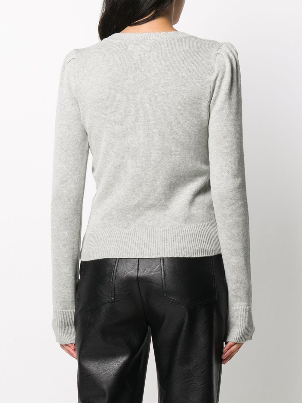 ribbed crew neck jumper - 4