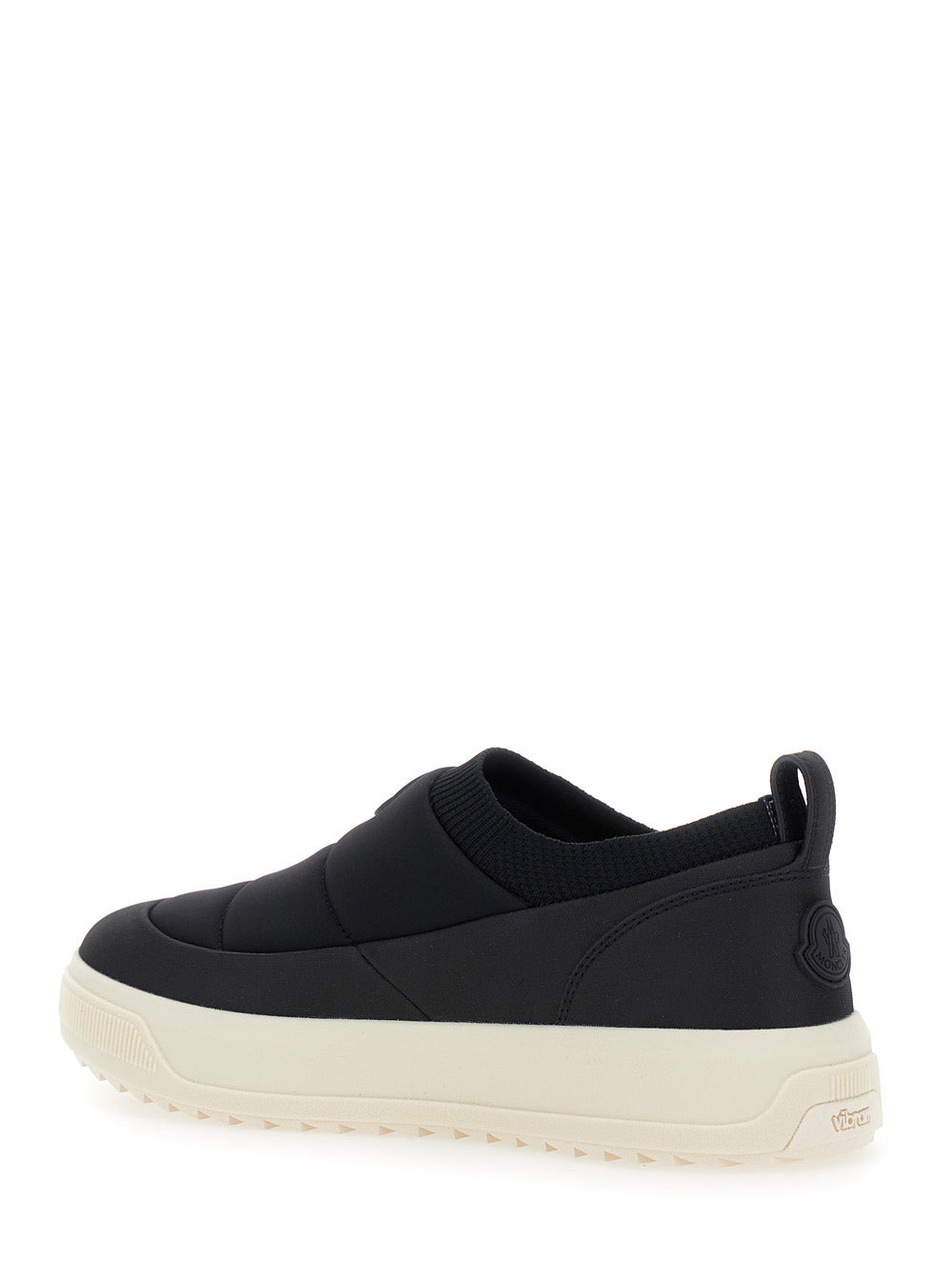 Moncler Men 'Monpulse' Black Low Top Sneakers With Logo Patch On The Front In Tech Fabric Man - 3