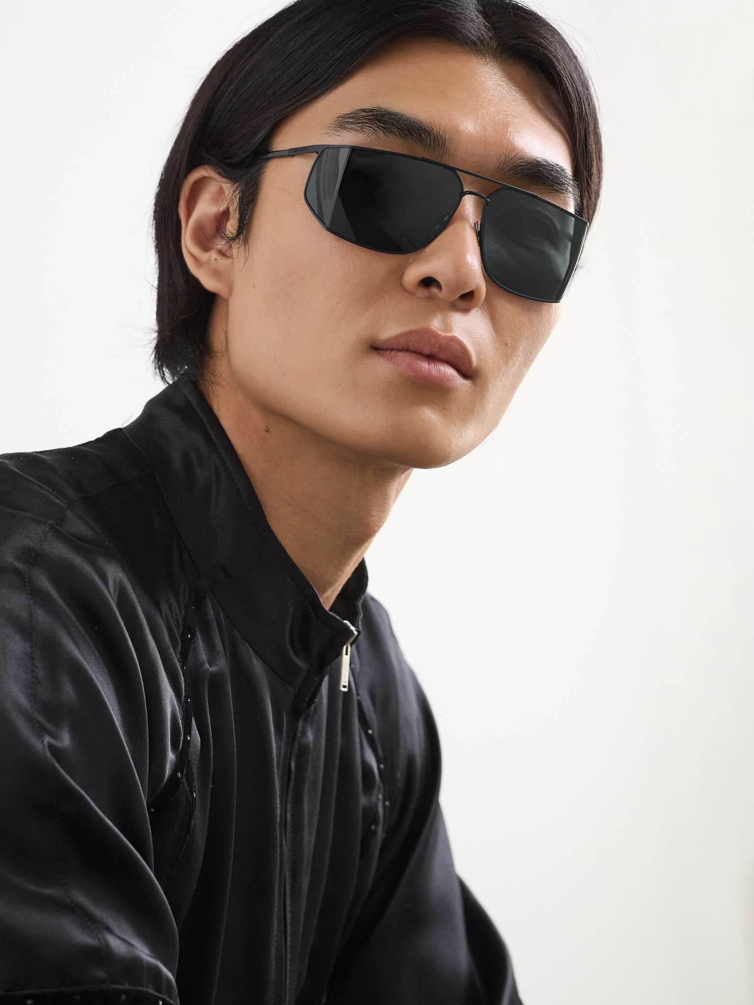 Square-Frame Metal Sunglasses - 2