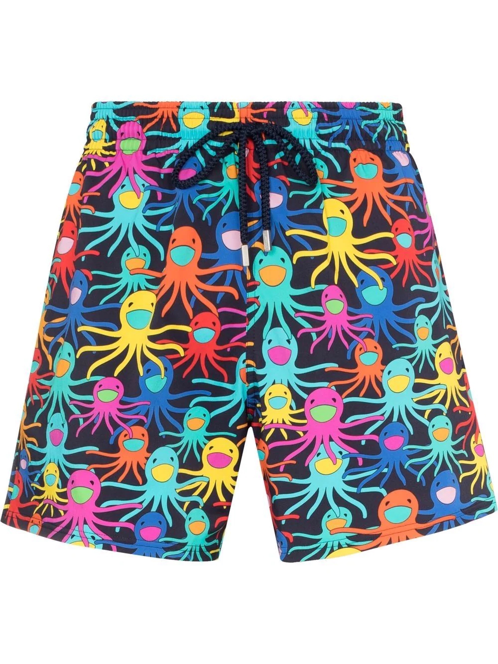 octopus-print drawstring swim shorts - 1