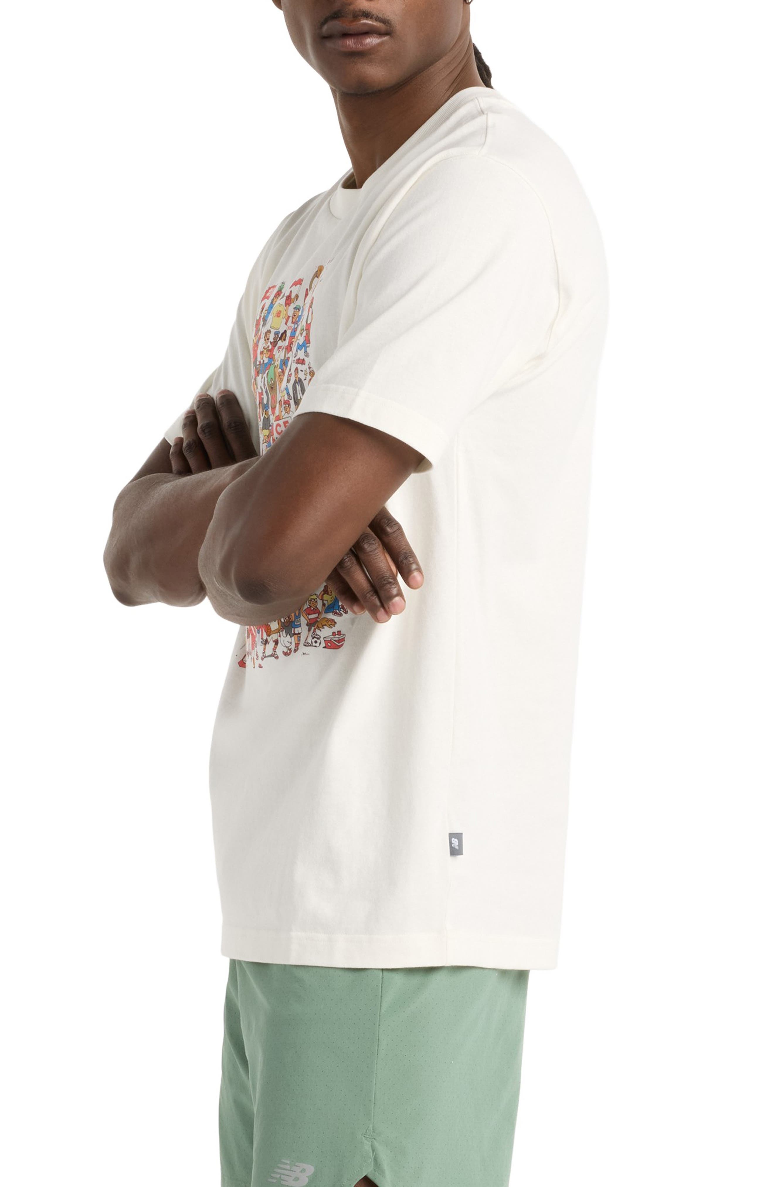 New Balance Athletics Prep Rally Graphic T-Shirt in Sea Salt at Nordstrom - 3