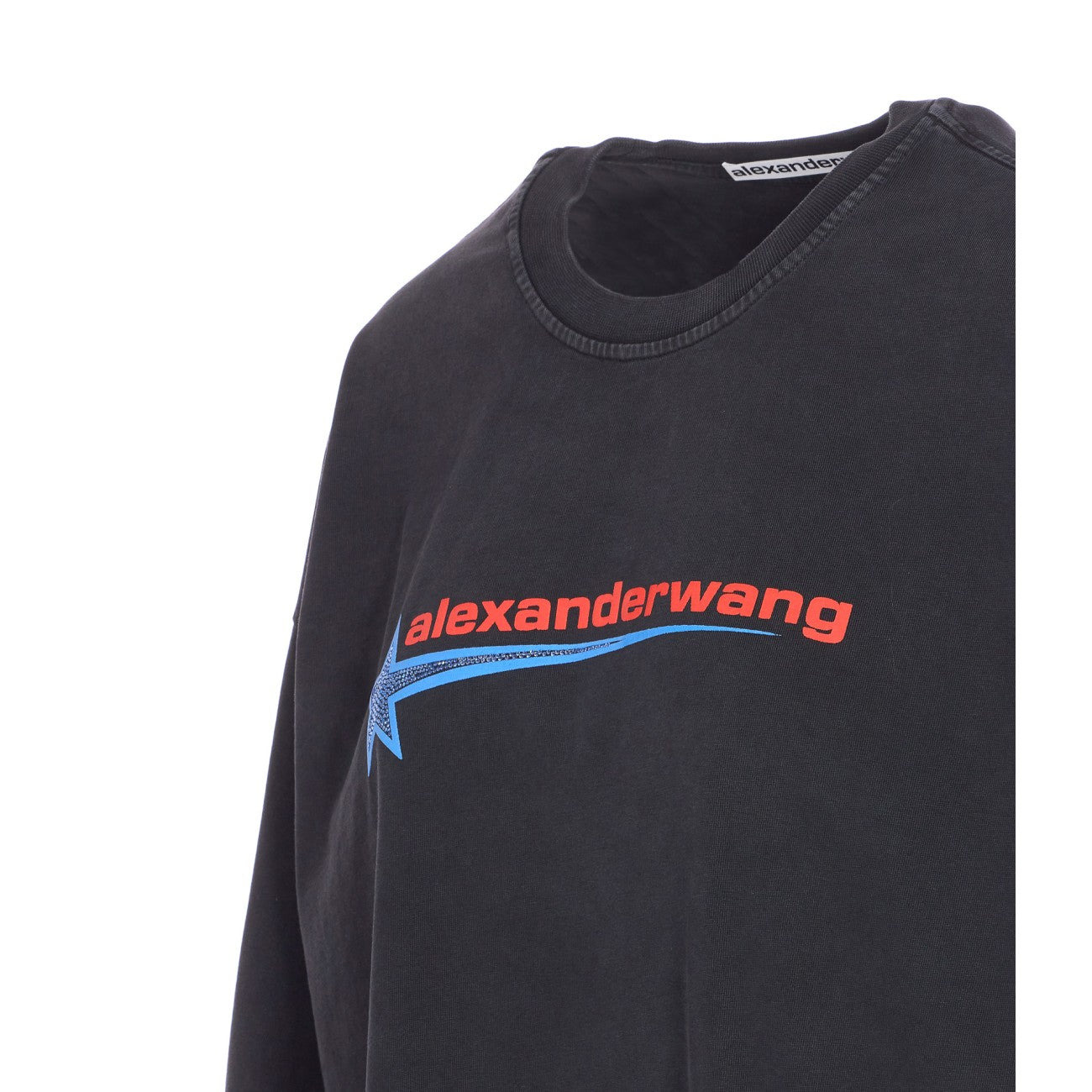 Alexander Wang Women T-Shirt With Thermo-Applied Rhinestone Star - 3