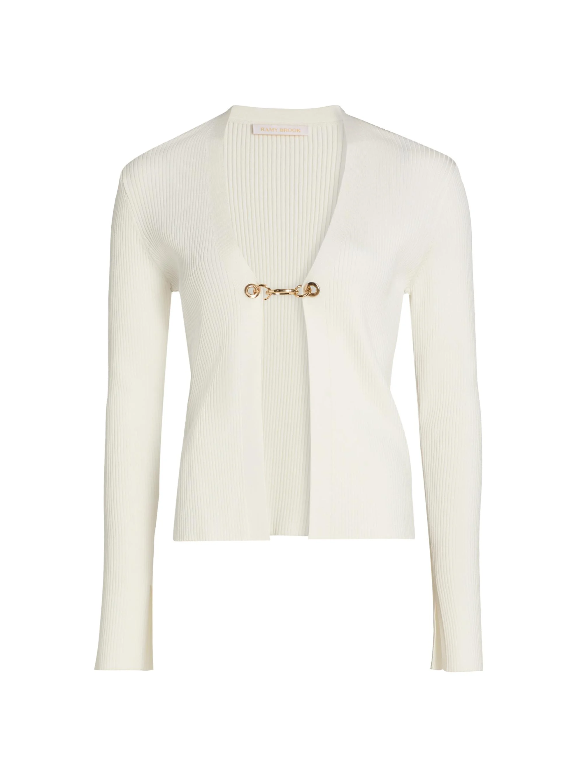Women's Chloe Ribbed Cardigan - Ivory - 1