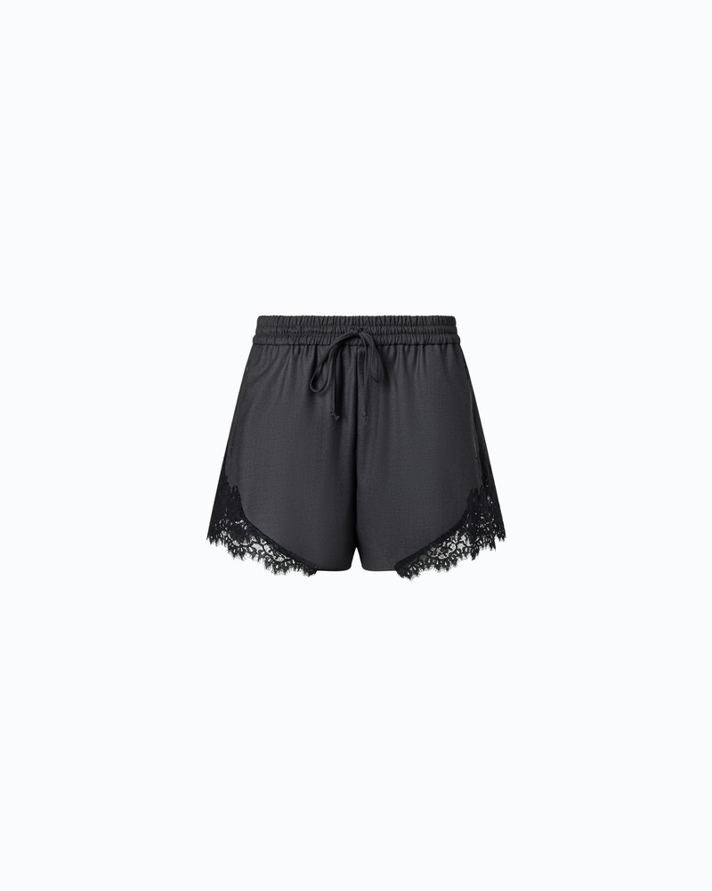 FLUID SHORTS WITH LACE INSERT 1
