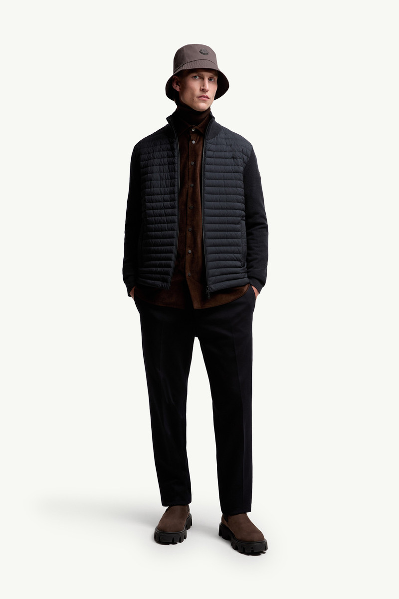 Moncler Padded Wool & Cashmere Zip-Up Cardigan outlook