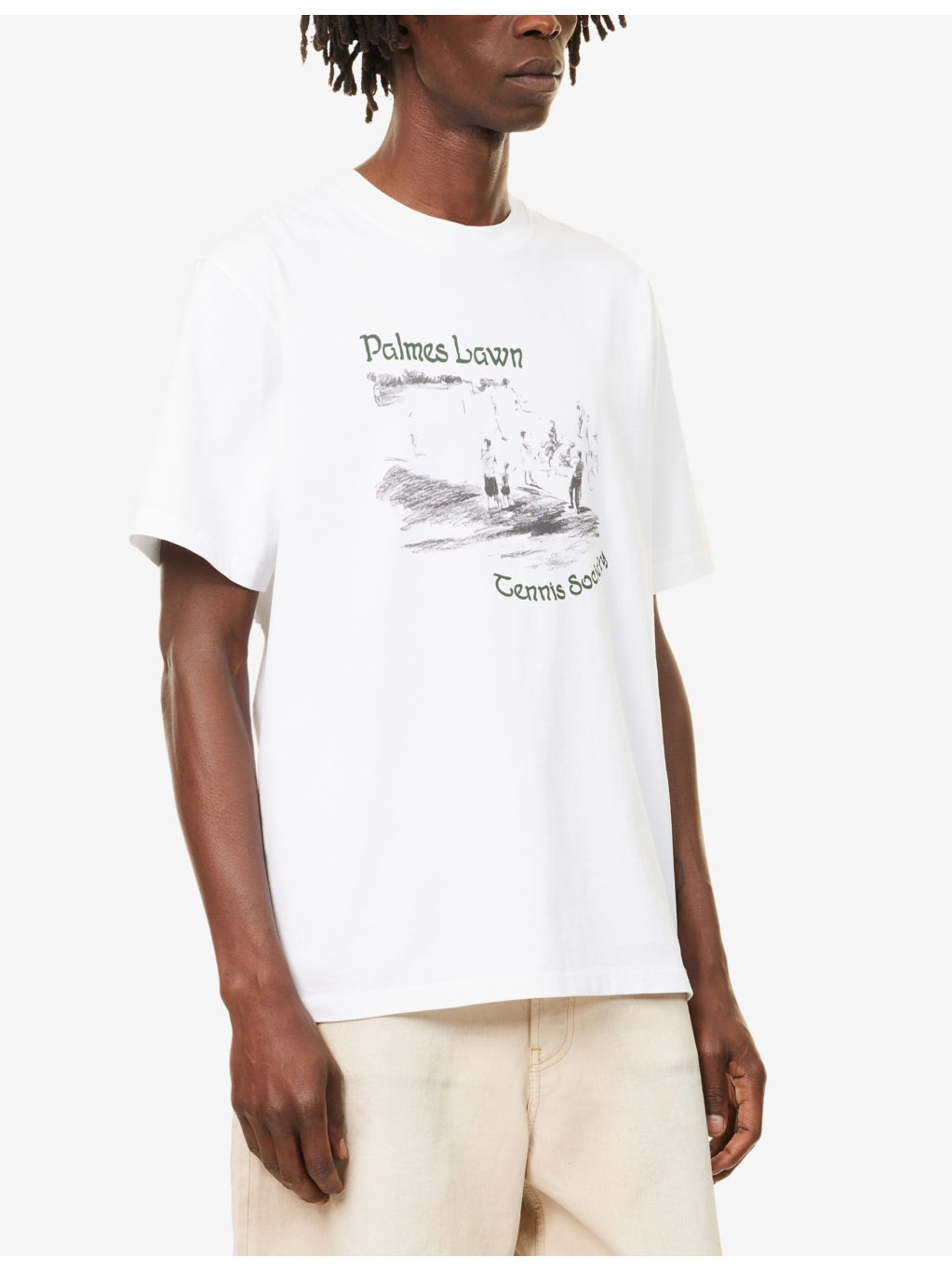 Graphic-Print Relaxed-Fit Cotton T-Shirt - 3