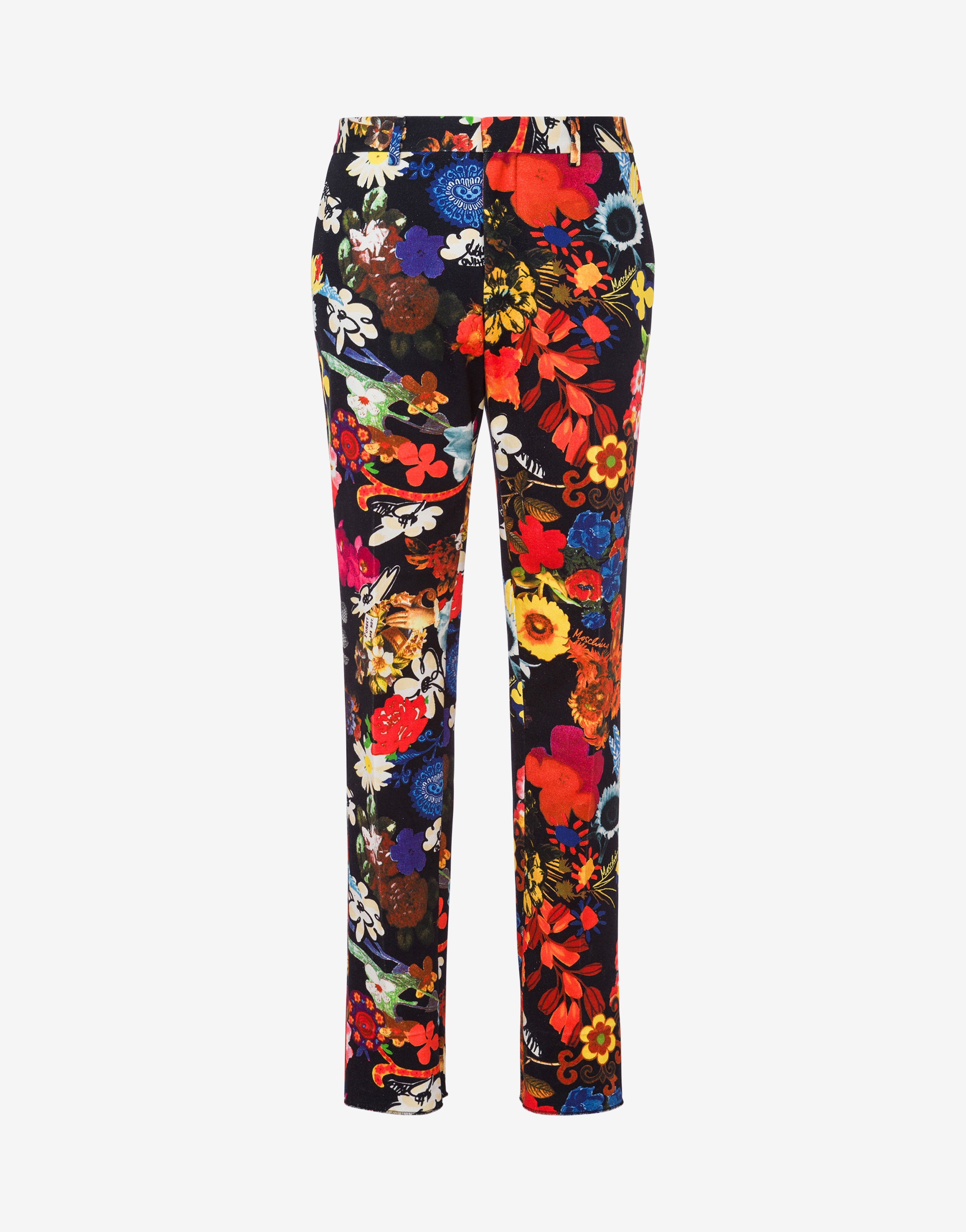 ALLOVER FLOWERS BULL TROUSERS - 1