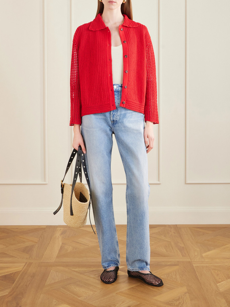 ESCVDO Solar Open-knit Cotton Cardigan outlook