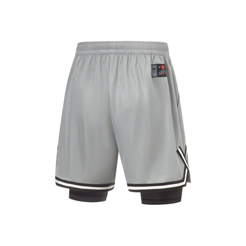 Li-Ning Li-Ning BadFive Graphic 2-in-1 Shorts 'Grey' AKST521-2 outlook