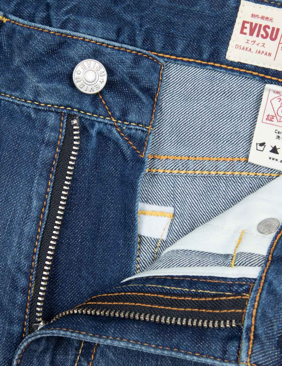 SEAGUL EMBOSSED POCKETS RELAX FIT JEANS - 10