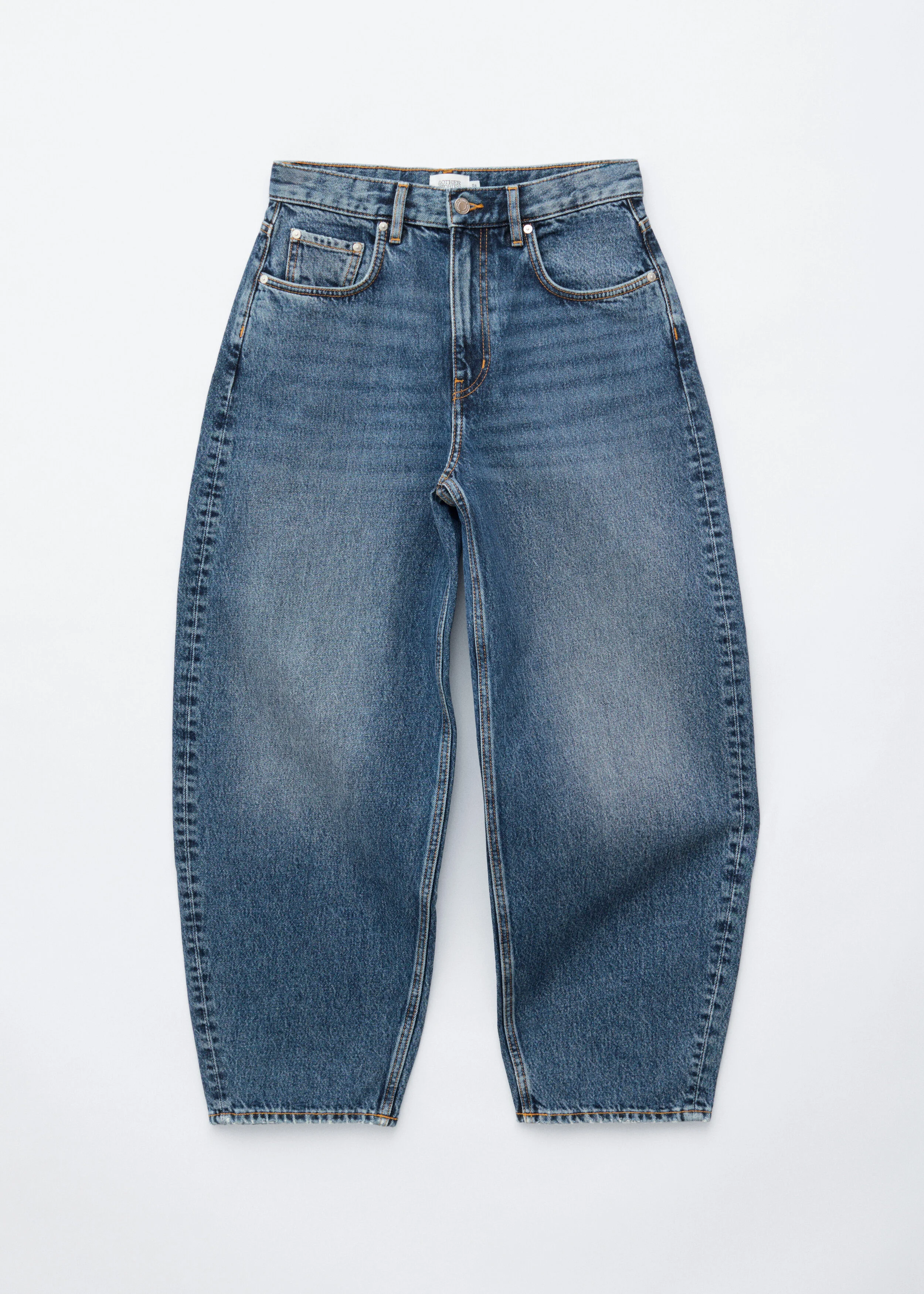 Barrel-Leg Ankle Jeans - 1