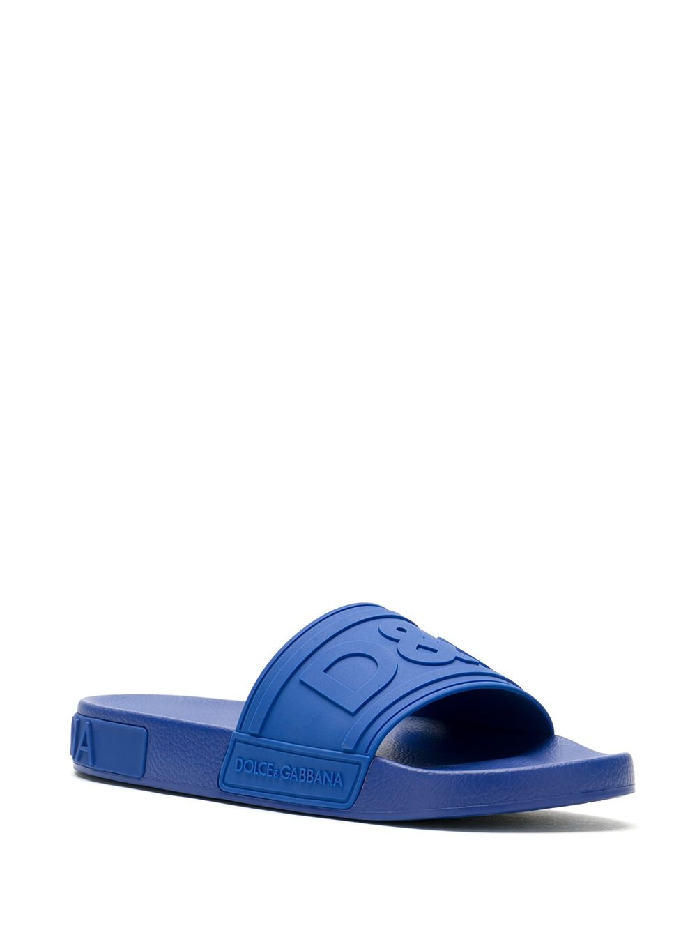 logo-embossed beachwear slides - 2