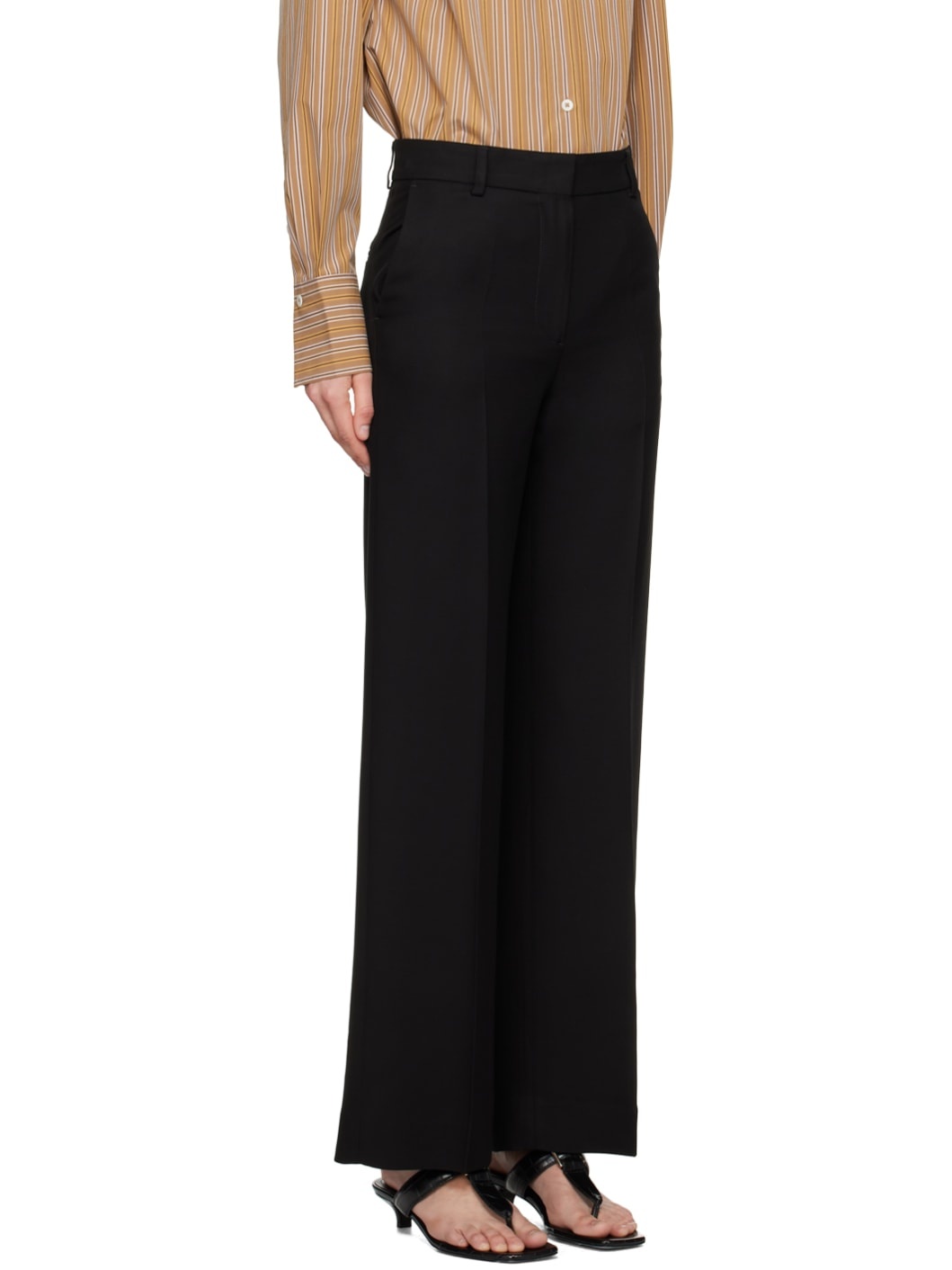 Black Relaxed Trousers - 2